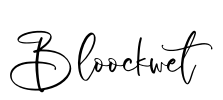 Bloockwet Font Image