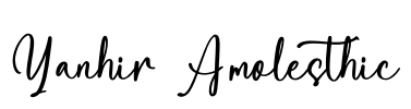 Yanhir Amolesthic Font Image