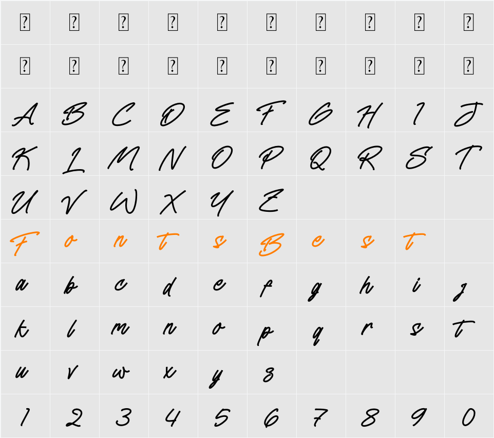Vellibathy Character Map