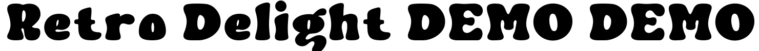 Retro Delight DEMO DEMO Font Image