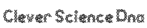 Clever Science Dna Font Image