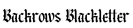 Backrows Blackletter