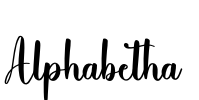 Alphabetha Font Image