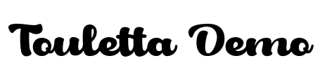 Touletta Demo Font Image