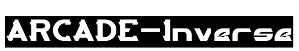 ARCADE-Inverse Font Image