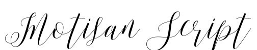 Motisan Script Font Image