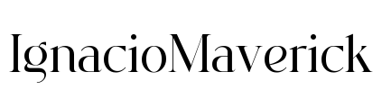 IgnacioMaverick Font Image