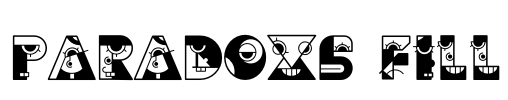 PARADOXS Fill Font Image