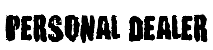 Personal Dealer Font Image