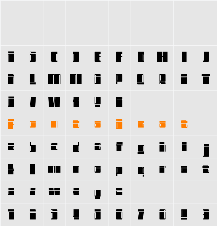 No Name Character Map