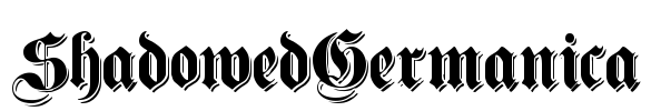 ShadowedGermanica Font Image