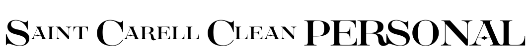 Saint Carell Clean PERSONAL Font Image