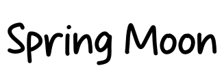 Spring Moon Font Image