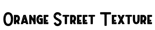 Orange Street Texture Font Image