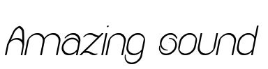 Amazing sound Font Image