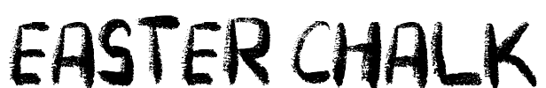 EASTER CHALK Font Image