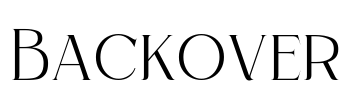 Backover Font Image