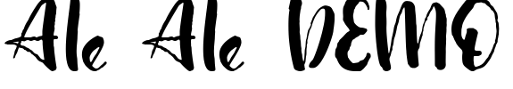 Ale Ale DEMO Font Image