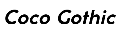 Coco Gothic Font Image