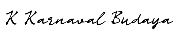 K Karnaval Budaya Font Image