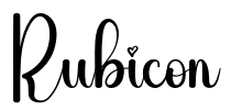 Rubicon Font Image