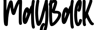 Mayback Font Image