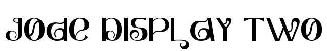 Jode Display Two Font Image