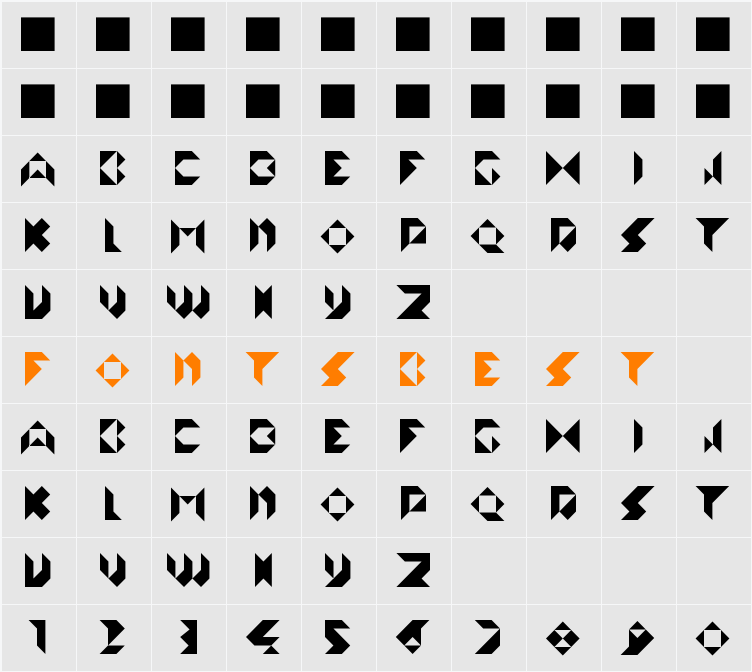 Abstractus Character Map