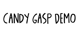 Candy Gasp DEMO Font Image