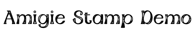 Amigie Stamp Demo Font Image