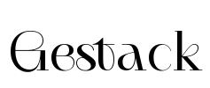 Gestack Font Image