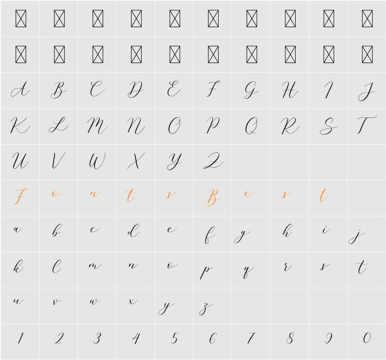 Airthay - Demo Versi Character Map