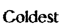 Coldest Font Image