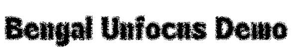 Bengal Unfocus Demo Font Image
