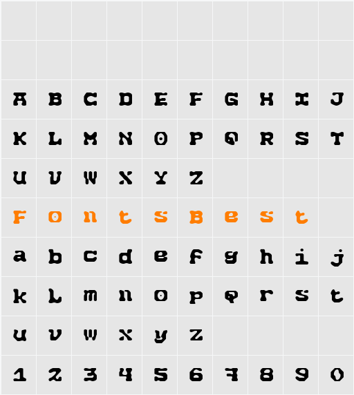 ET Artilux Ink Character Map