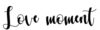 Love moment Font Image