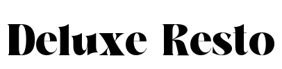 Deluxe Resto Font Image