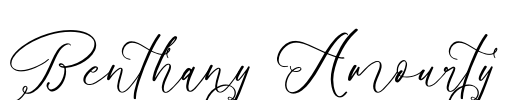 Benthany Amourty Font Image