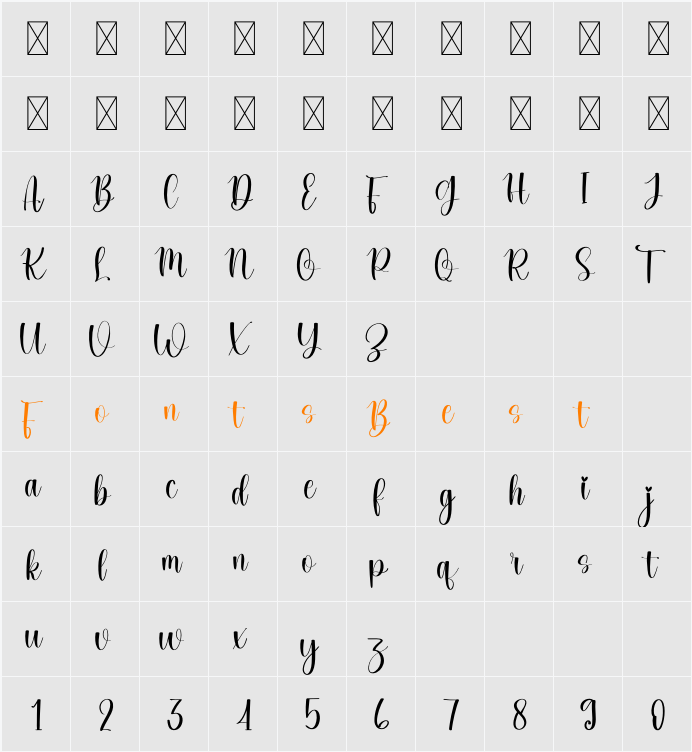 Grandma Character Map