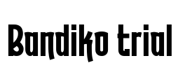 Bandiko trial Font Image