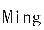 Ming Font Image