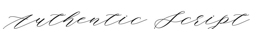 Authentic Script Font Image