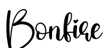 Bonfire Font Image