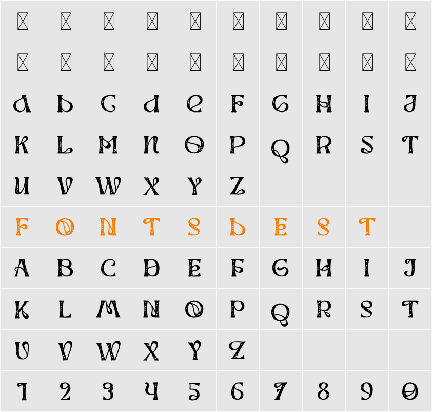 Werd Display Two Texture Character Map