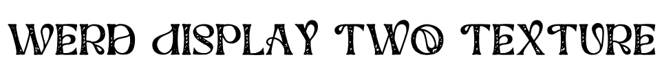 Werd Display Two Texture Font Image