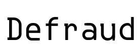 Defraud Font Image