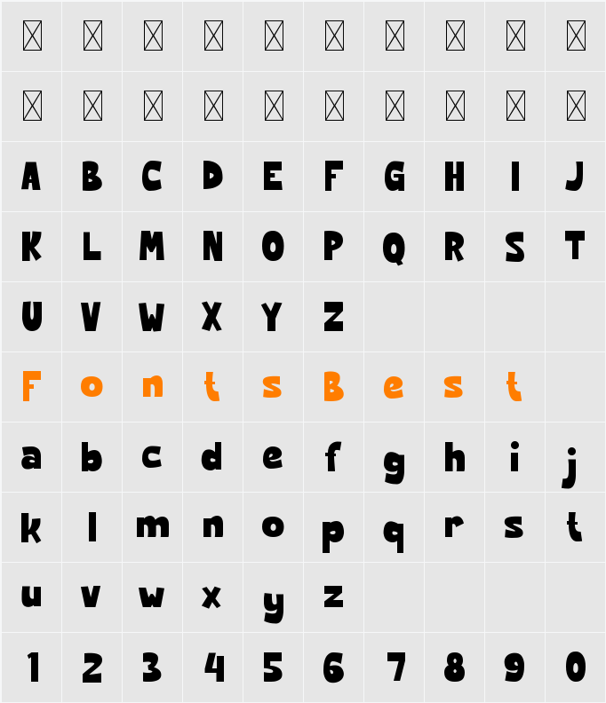 JACENDA Character Map