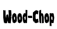 Wood-Chop Font Image