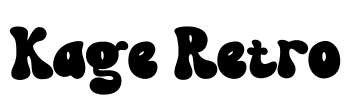 Kage Retro Font Image