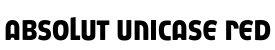 Absolut Unicase Red Font Image